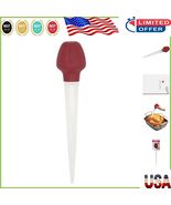 Compact 11.5-Inch Basting Tool - Red Nylon and Rubber for Culinary Success - $210.36 MXN