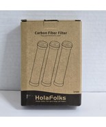 3 ct pack CF001 HolaFolks Shower Head Carbon Fiber Filter For Chlorine R... - $9.89