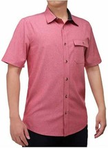 Avalanches Men&#39;s Performance Short Sleeve Woven Shirt, CAMPFIRE RED, SIZ... - $16.83