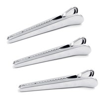 Norpro Stainless Steel Jaw Clips, Set of 3, 3 Piece, Silver - £20.39 GBP
