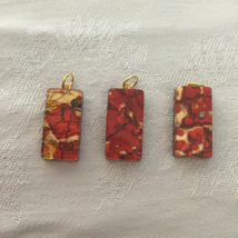Red Murano Glass Pendants (3) - $30.00