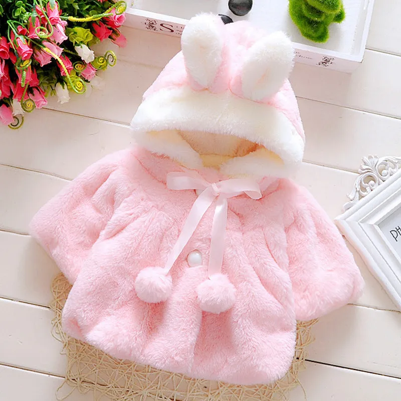 0-3T Newborn Winter Cozy Warm Kids Trench Coat Baby Girl Hooded Coat  Girl Coat  - £89.74 GBP