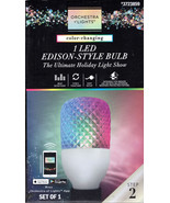 ORCHESTRA OF LIGHTS 3723859 COLOR-CHANING LED EDISON BULB (STEP 2) - NEW! - £19.88 GBP