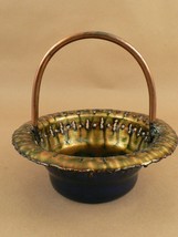 Italian Artistic iridescent enameled decorative metal basket - £34.49 GBP