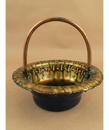 Italian Artistic iridescent enameled decorative metal basket - £34.79 GBP