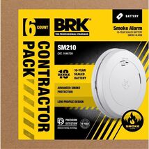 BRK Battery-Powered Photoelectric Smoke Detector - $159.95