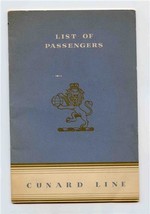 Cunard Line RMS Queen Elizabeth Cabin Class Passenger List 1953 Largest ... - £14.01 GBP