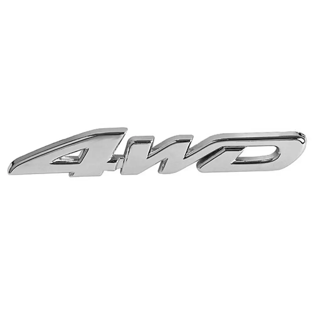 3D Chrome Metal 4WD Car Auto Tailgate Sticker Trunk Lid Emblem Badge Decal - £10.94 GBP