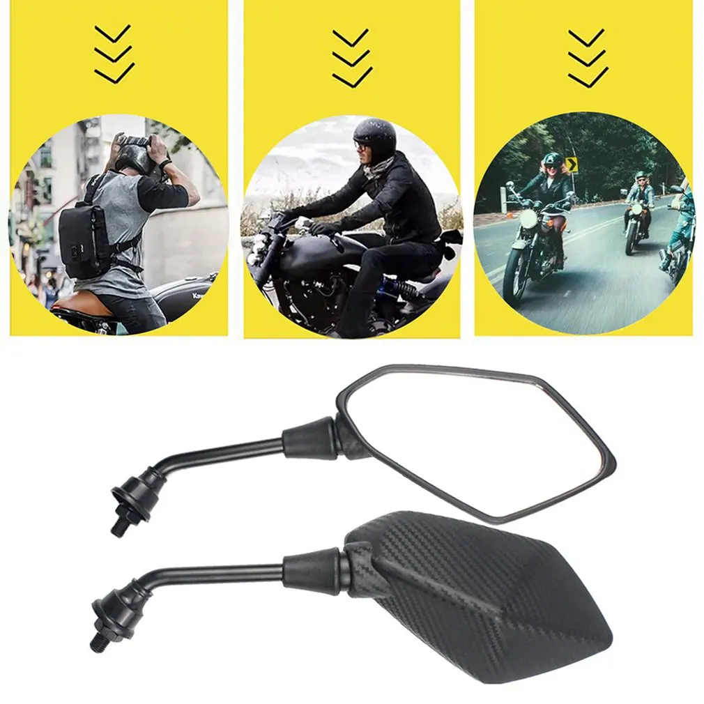 2Pcs/Pair Motorcycle Mirror Scooter E-Bike Rearview Mirrors Electrombile Back Si - £103.64 GBP