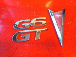 2005-2010 Pontiac G6 Emblem Logo Symbol Letters Badge Trunk Lid Rear Chrome OEM - £14.15 GBP