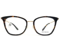 Guess Eyeglasses Frames GU2706 056 Brown Tortoise Gold Glitter Cat Eye 52-17-140 - £58.71 GBP