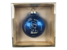 1994 Chester Illinois Il Home Of Popeye The Sailor Man Blue Christmas Ornament - £10.87 GBP