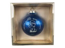 1994 Chester Illinois Il Home Of Popeye The Sailor Man Blue Christmas Ornament - £10.33 GBP