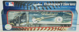 SAN DIEGO PADRES TRACTOR TRAILER TRANSPORTER 2007 SEMI DIECAST TRUCK 1:8... - £17.53 GBP