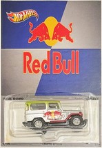 Toyota Land Cruiser Custom Hot Wheels/Matchbox Red Bull Series Car w/Real Riders - $94.59