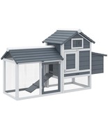 PawHut 59&quot; Wooden Chicken Coop: 2 Doors, Nesting Box - $3,950.49 MXN