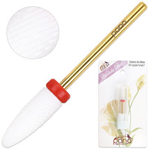 Professional Quality Ceramic White Flame Cone Shaped Bit Nail Drill Fine... - £14.15 GBP