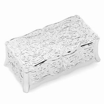 Silver-Plated Rectangle Jewelry Box - £15.02 GBP