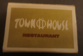 Town House Restaurant In The Hotel Duval Tallahassee Florida Match Box - $3.47