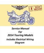 2014 Harley Davidson Touring Models Service Manual Download - $24.95