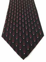 Mens Necktie Chas Reed &amp; Co Collection Classic Black / Burgundy 58&quot; Kore... - $167.57 MXN