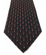 Mens Necktie Chas Reed &amp; Co Collection Classic Black / Burgundy 58&quot; Kore... - $168.71 MXN