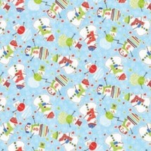 Carolina Creative Bandanna (Snowmen 2) 22&quot; x  22&quot; Christmas Winter Holidays - £5.53 GBP