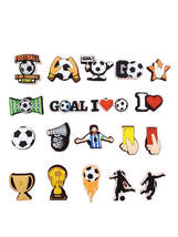 Anykidz 19Pcs Random Colors Football Shoe Charm Accessories Jeans Clogs ... - £15.98 GBP