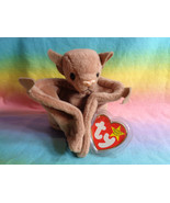 Vintage 1996 Ty Beanie Baby Batty The Bat Brown With Tags 4035 - $5.49