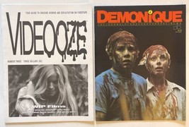 VIDEOOZE Numberr 3 ‘91 Horror &amp; Exploitation Cinema Guide &amp; DEMONIQUE 4 ... - £25.61 GBP