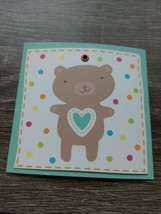 American Greetings Small Blank Greeting Card~Teddy Bear ~New ~Shipn24 - $1.28