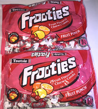 Ships N 24 HOURS-Tootsie Roll Frooties Fruit Punch Flavor -TWO Bags 5.61 Oz Each - £9.42 GBP