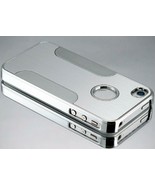 Luxe Chrome Argent Rigide Portable Étui Housse pour IPHONE 4s A1387 Att ... - £15.91 GBP