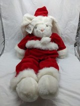 1992 Plush Creations Cast Of Characters Bunny Rabbit Snata Suit Plush With Tag - $49.49