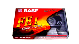 BASF 60, VINTAGE NEW SEALED BLANK AUDIO CASSETTE TAPE - $9.99