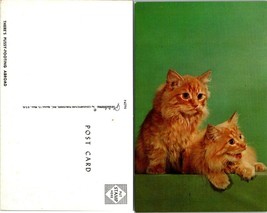 One(1) There&#39;s Pussy-Footing Abroad ~ Cat Kitten Humor Funny Joke VTG Postcard - £7.53 GBP