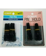 Conair Black 100 ct Hair Pins #55305N Lot of 2 Packaging May Vary - £7.07 GBP