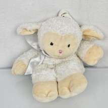 Baby GUND Lamb Plush Cream White Stuffed Musical Crib Pull Sheep Soft Toy 58781 - £63.30 GBP