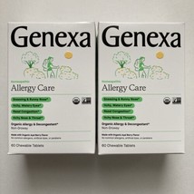 2 Pack - Genexa Allergy Care Homeopathic, 60 Ct Ea (120 Total Tablets) Exp 02/25 - £22.39 GBP