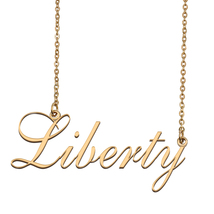 Liberty Custom Name Necklace Personalized for Mother&#39;s Day Christmas Gift - £12.57 GBP