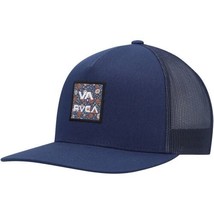 RVCA VA All The Way Print Trucker Snapback Hat - Navy - $27.10