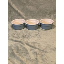 Cermer Kitchen Set of (3) 3.5&quot; , 4oz Blue/Gray Ramekins- NEW - $12.87