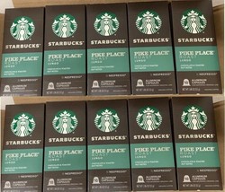 (10 pks) Starbucks Pike Place Roast Lungo - 100 Capsules Best By 3/16/23 - £29.59 GBP