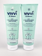 Vivvi And Bloom Baby 2 IN 1 Face Body Whip Lotion 8.5oz Lot Of 2 Hypoall... - $21.24