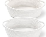 2 Pack Small Woven Basket With Gift Bags And Ribbons, Empty Decorative G... - $18.99