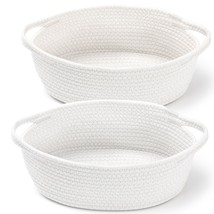 2 Pack Small Woven Basket With Gift Bags And Ribbons, Empty Decorative G... - £15.16 GBP