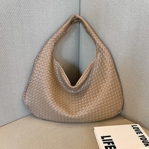 FIWIUU Woven Hobo Women Top-handle  Bags Knitting Large Capacity Shopping Dumpli - £86.71 GBP