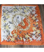 22" Nora Cora Woman's Orange Silk Square Scarf Wrap - $5.99