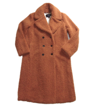 NWT J.Crew Double-breasted Teddy Sherpa Topcoat in Adobe Clay  Plush Coat S - £87.91 GBP