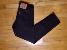 Vtg 90s Levis 550 Black Denim Men&#39;s Relaxed Jeans Red Tab Made in USA Sz 31x32 - $24.99